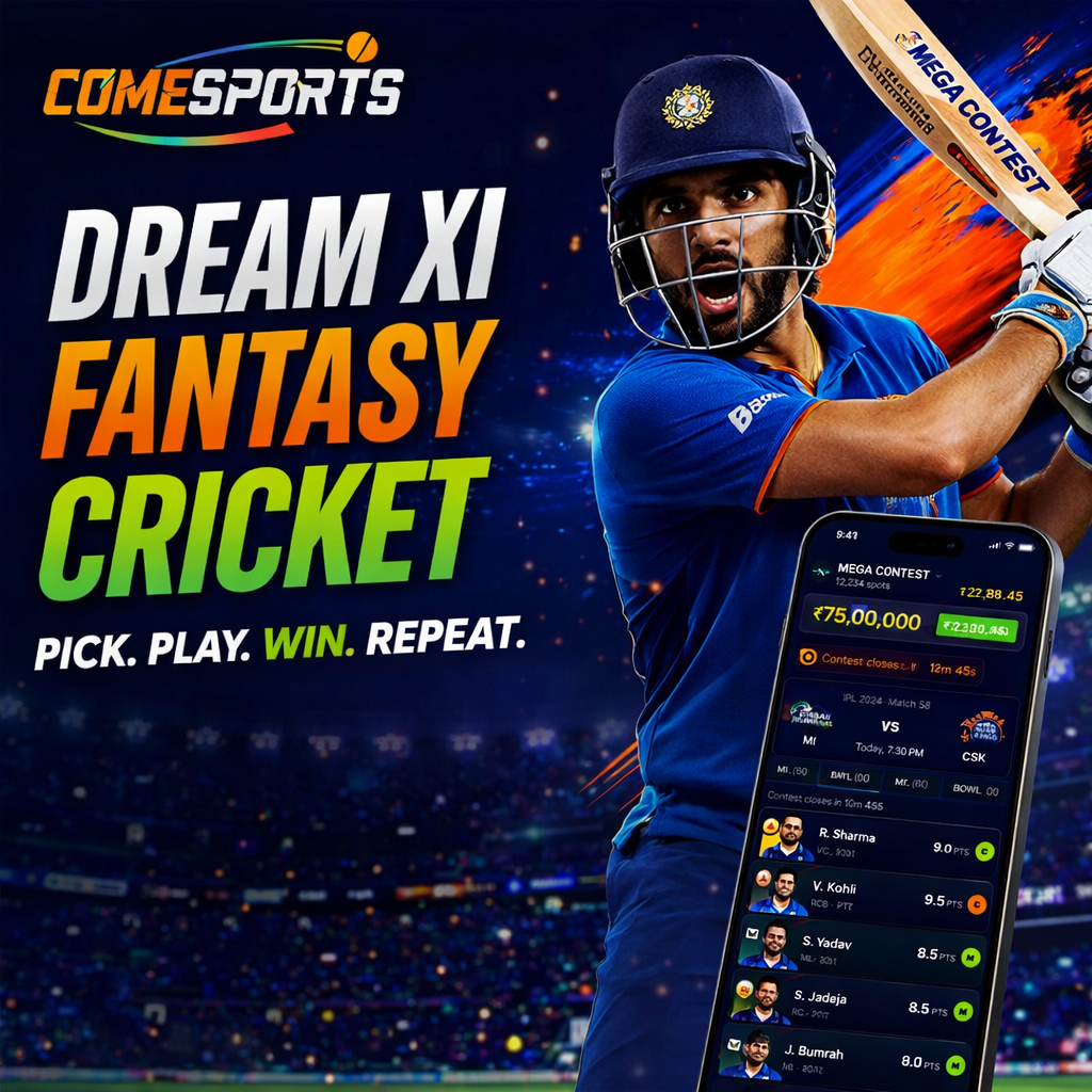 Fantasy Cricket APK Dream XI fantasy cricket ad visual