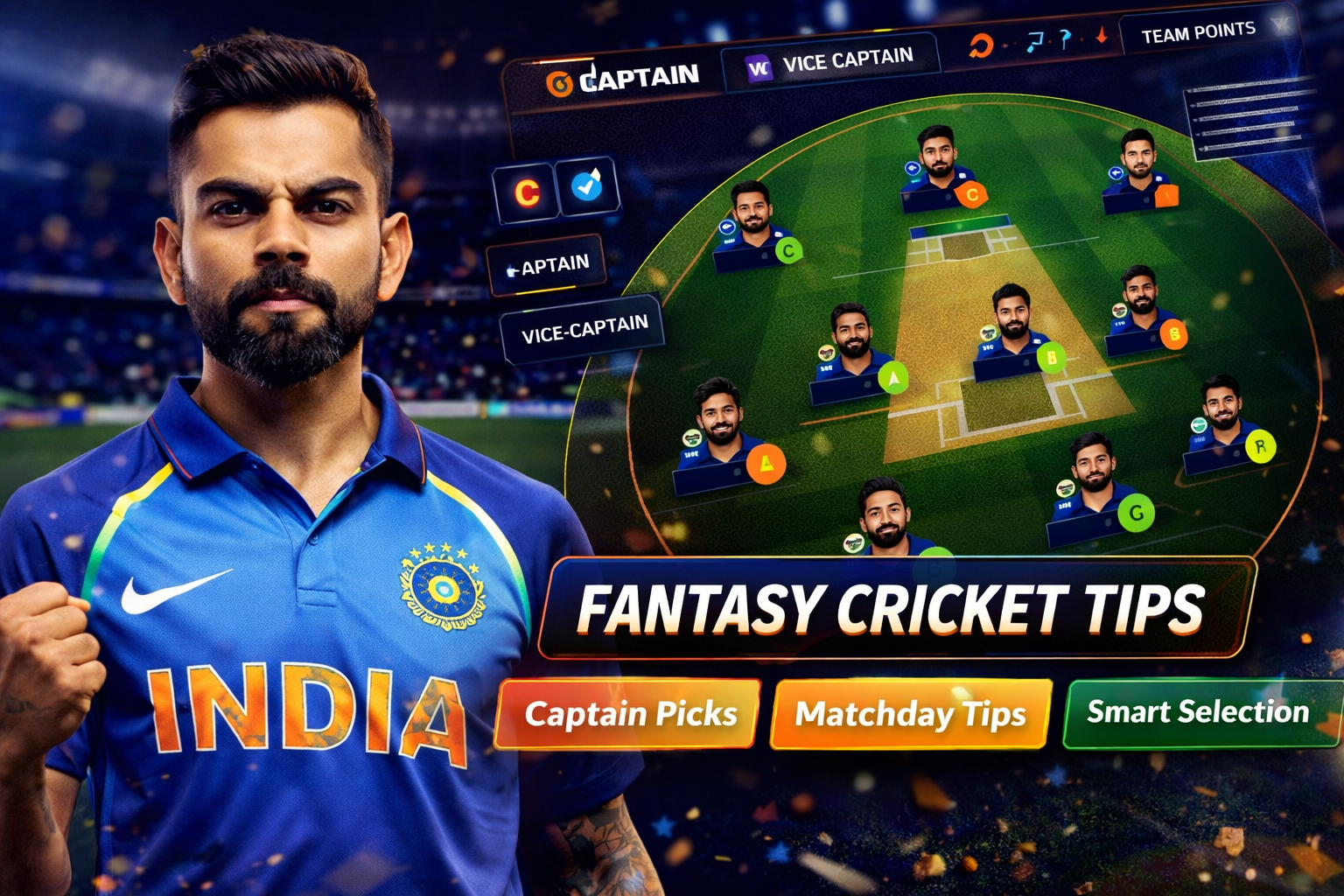 Fantasy Cricket APK role based fantasy cricket checklist