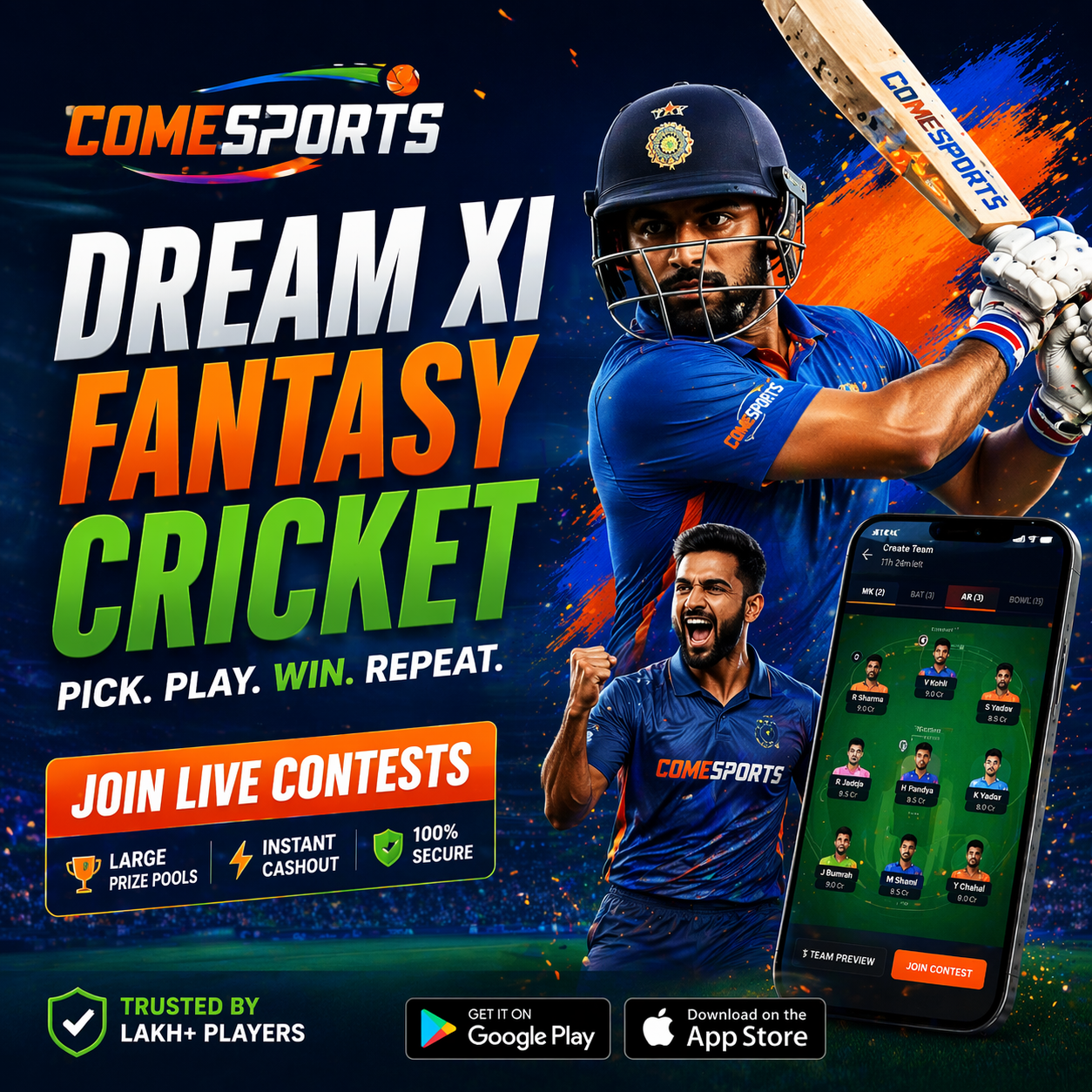 Fantasy Cricket APK fantasy sports main visual